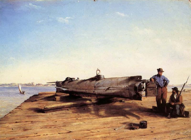  Submarine Torpedo Boat H.L.Hunley,Charleston,Dec.3.1863